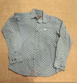 Ariat Boys Long Sleeve Button-Down Western Shirt Geometric Print